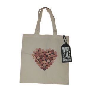 Wine tote and bottle tag